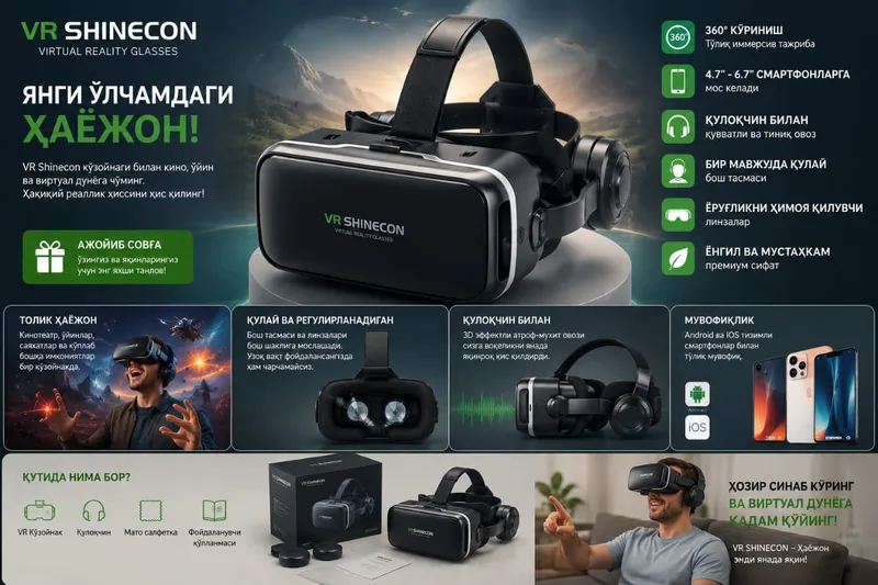 Очки виртуальной реальности VR Shinecon Очки виртуальной реальности VR Shinecon