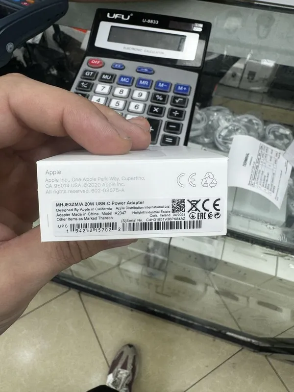 Адаптер 20w apple, блок питания, зарядка, для iphone, оригинал — фото 3