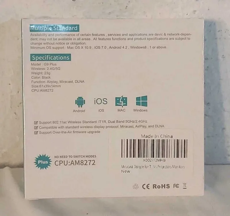 Mirascreen G9 Plus 2.4G/5G 4K — фото 1
