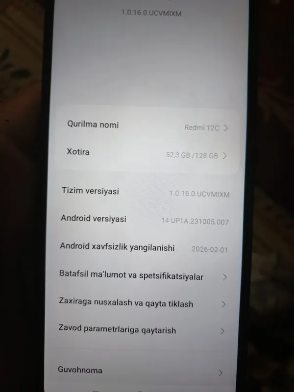 Redmi 12 c srochni sotiladi 7 Redmi 12 c srochni sotiladi 7