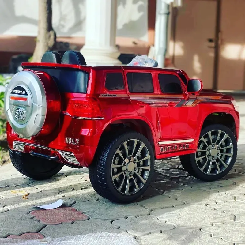 Toyota Land Cruiser 200 детская машина с пультом электромобиль 4