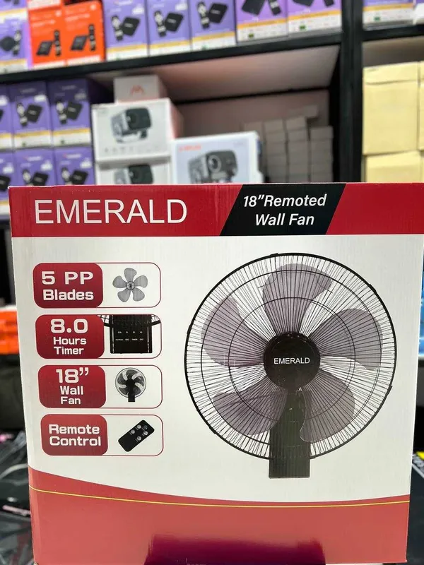 Ventilator EMERALD devor pultli / Настенный вентилятор с пультом