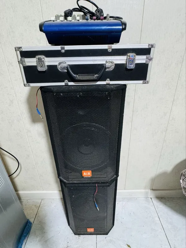 Акустическая система AiX Voice, 2 колонки + микшер PMX402 USB