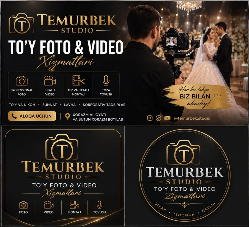 Toy va Bazmlar uchun Video va Foto xizmati