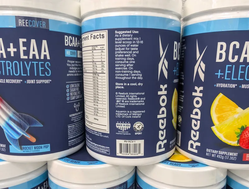 Reebok ReeCover BCAA + EAA + Электролиты Для восстанавления после зала — фото 4