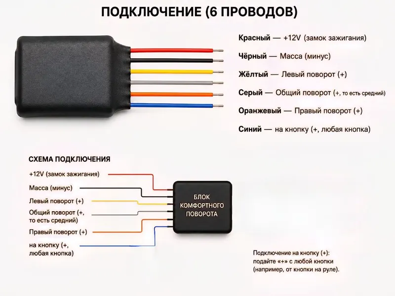 Блок комфортного поворота (удлинитель поворотников)