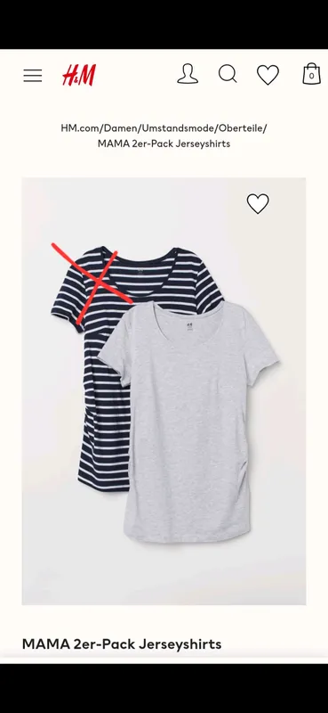 Футболка для беременных H&M размер: М-ка — фото 2