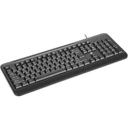 Клавиатура 2E KM1040 USB Black — фото 1