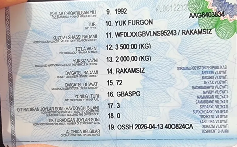 Ford Sotiladi dizel xolatda gazga ruxsati bor 4 Ford Sotiladi dizel xolatda gazga ruxsati bor 4
