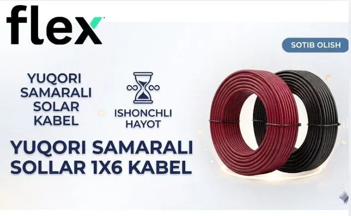 Quyosh paneli uchun JCD cabel 1x6 Quyosh paneli uchun JCD cabel 1x6