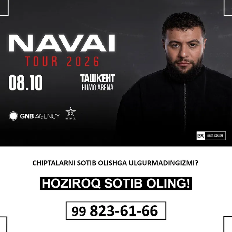 Navai konsertiga biletlar bor 1 Navai konsertiga biletlar bor 1