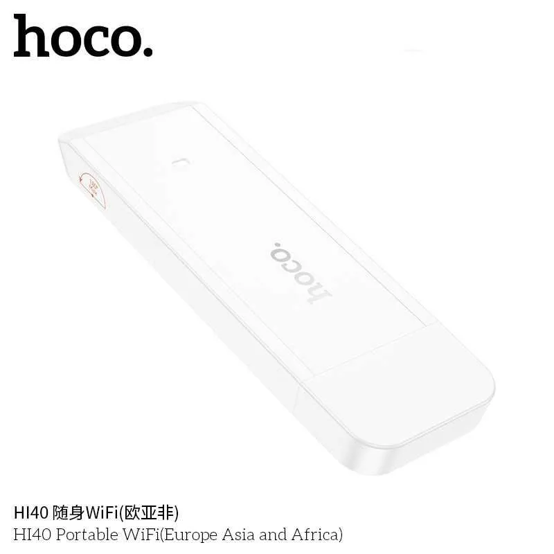Hoco HI40 Переносной Wi-Fi 6 роутер Чипсет ZTE Micro-SIM 4G (150 Мбит) — фото 4