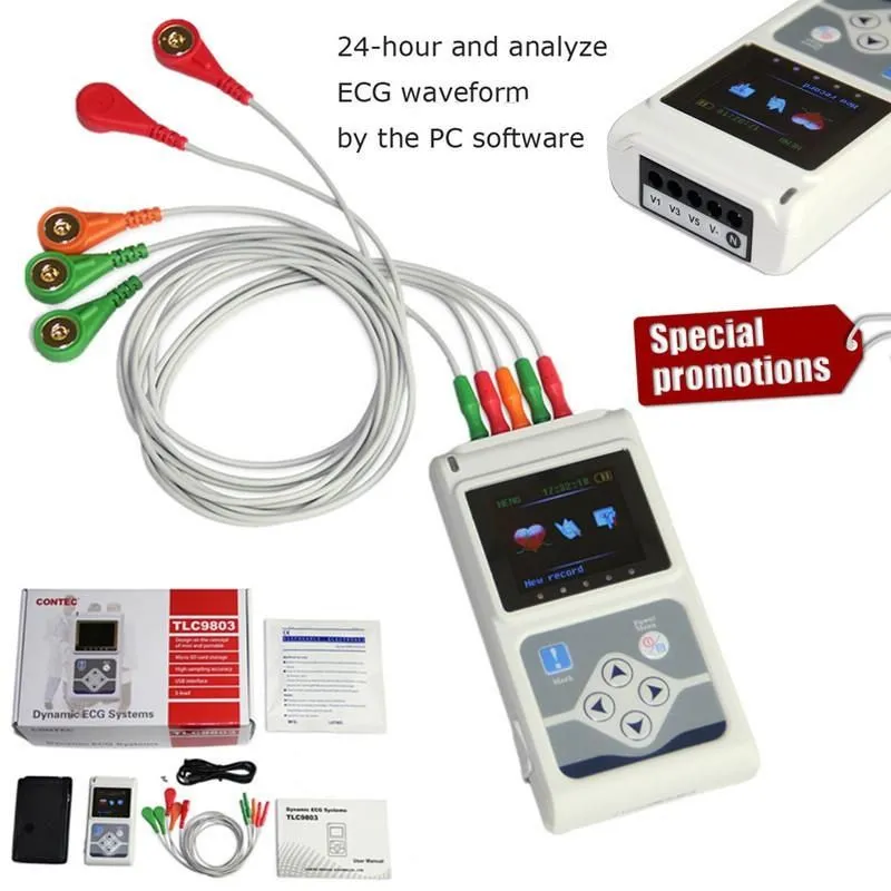 Холтер ЭКГ contec TLC 9803 Holter monitor 3 канал Холтер ЭКГ contec TLC 9803 Holter monitor 3 канал