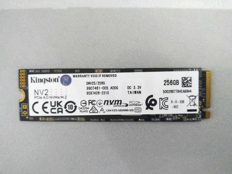 M2 Nvme SSD Kingston 256 M2 Nvme SSD Kingston 256