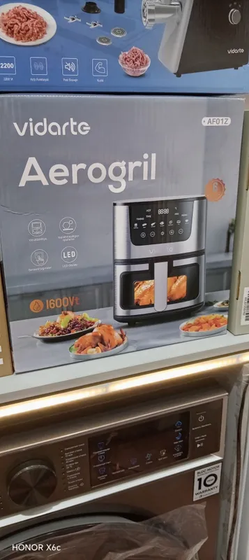 Vidarte AF01Z Aerogrill - Новый Аэрогриль 1600Вт, 6л, LED дисплей