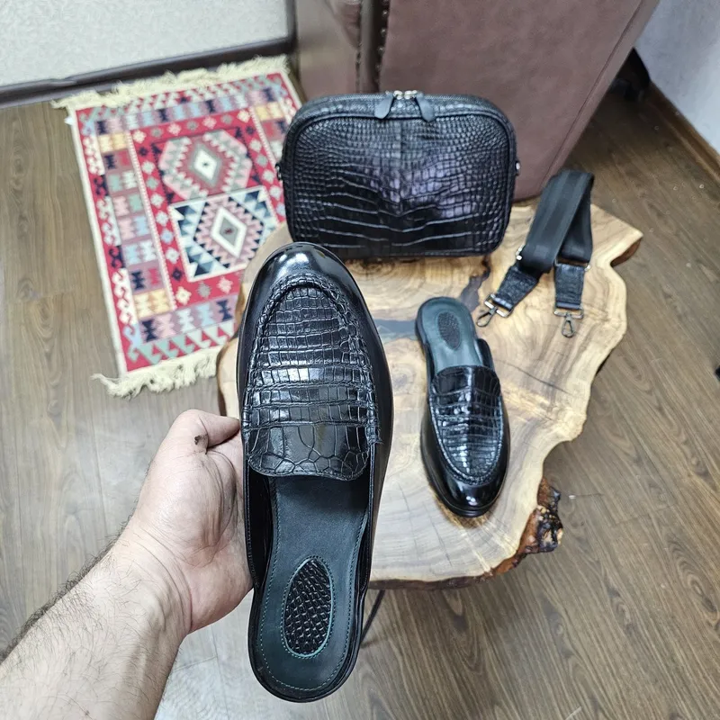Эксклюзивный Комплект из кожи крокодила 6