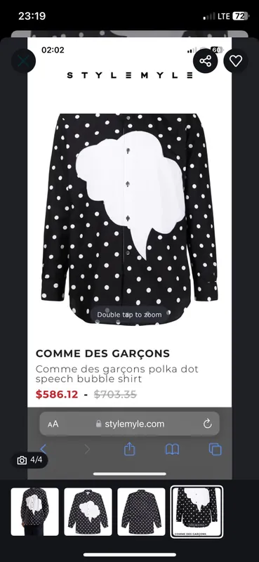 Commes Des Garcons ko‘ylagi 4 Commes Des Garcons ko‘ylagi 4