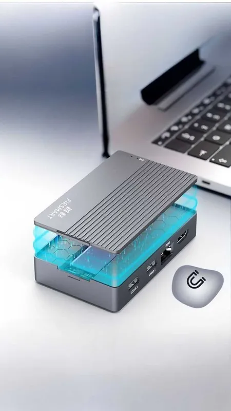 FiRSMART 10-в-1 док станция гибрид USB-C HUB M.2 NVMe — фото 2