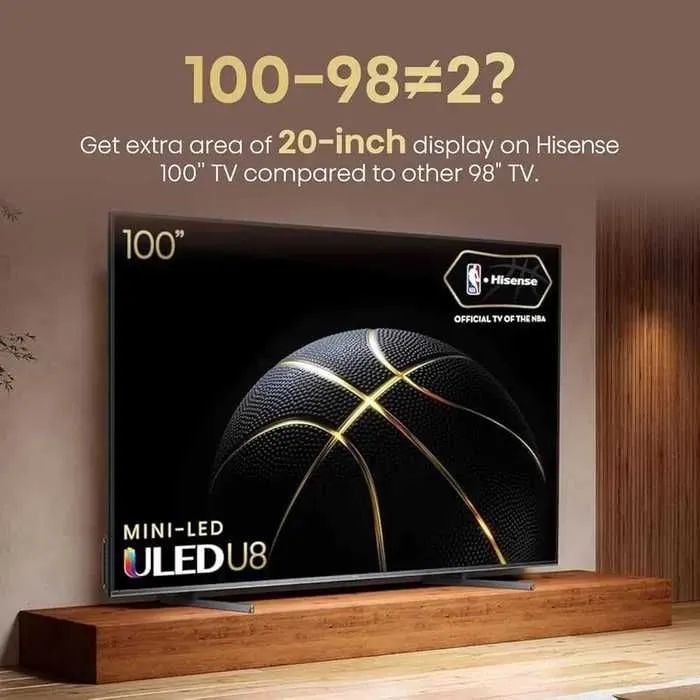 "Hisense 100 диагональ" 4K UHD QLED* + Бесплатная Доставка — фото 3