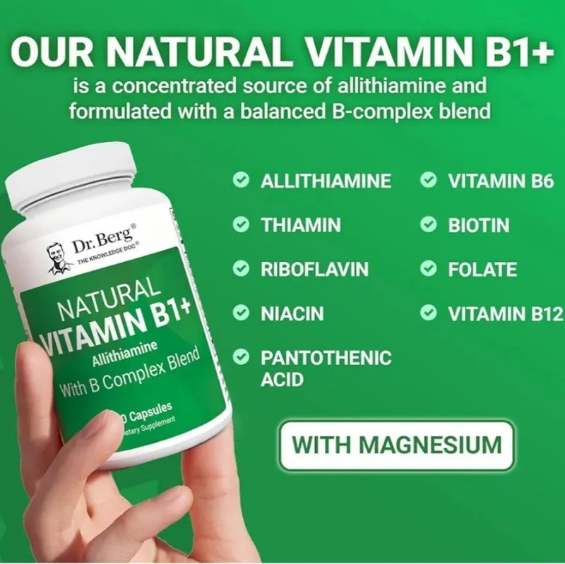 Dr Berg,vitamin B1+, b6 , b12, ,magnesium,biotin,folate,magneziya — фото 1