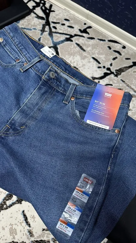 Джинсы Levi's 511 slim stretch fit.-34/34. — фото 3
