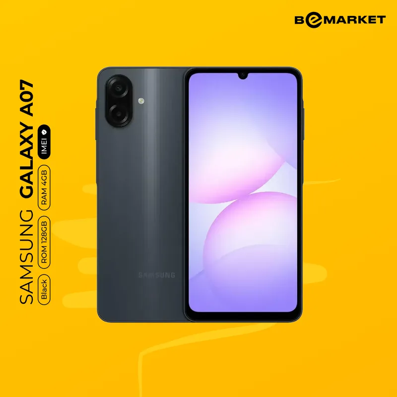Samsung Galaxy A07, Black, 4/128 GB 1 Samsung Galaxy A07, Black, 4/128 GB 1