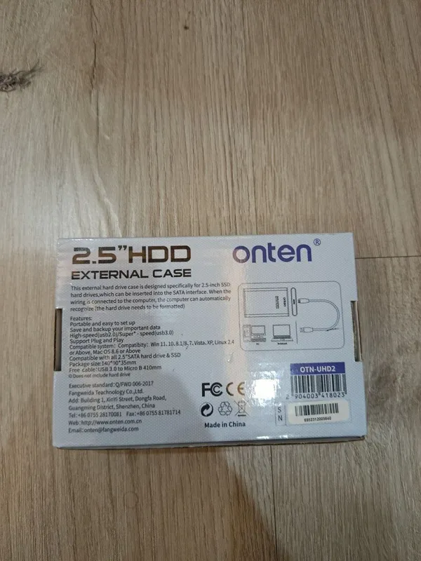 Onten 2.5"HDD EXTERNAL CASE Holati ideal — фото 1