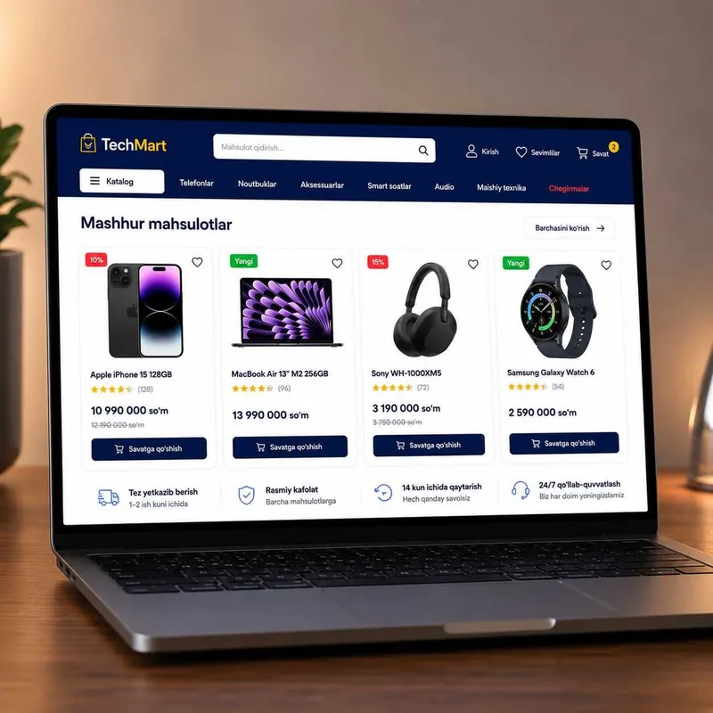 Web sayt | Internet do'kon | Landing page | Создание сайтов под ключ 2