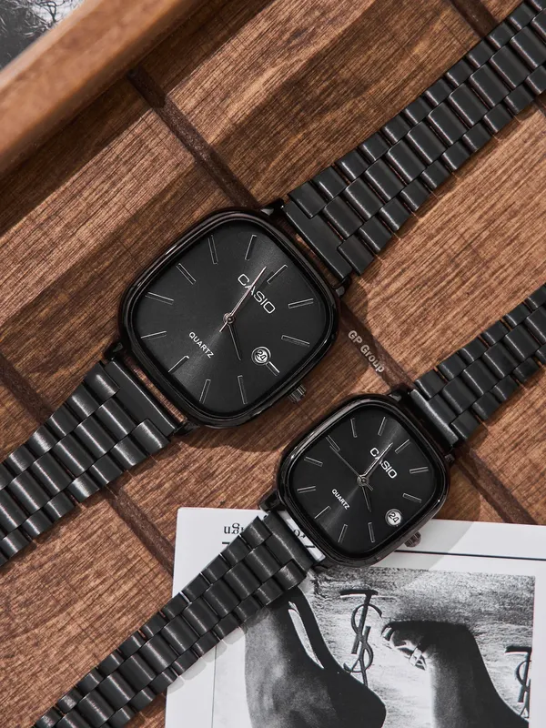 Soat casio, para juft soatlar zamonaviy kvadrat — фото 3