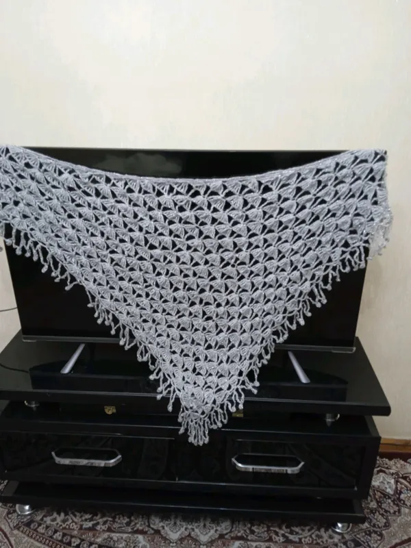 ажурные шали крючком