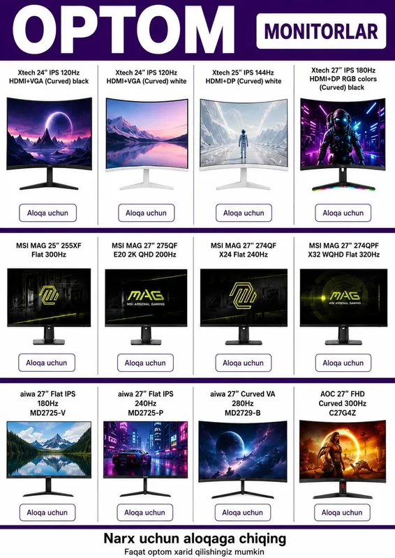 Optom Komponentlar Monitor Video Karta Protsessor GPU CPU 3 Optom Komponentlar Monitor Video Karta Protsessor GPU CPU 3