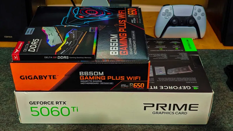 Новый Комплект Asus Prime RTX5060Ti 8G+Gigabyte B650+TeamGroup 2x8GBD5 — фото 1