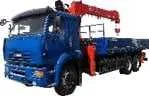Кран манипулятор на базе шасси КАМАЗ 6х4 19,5 м