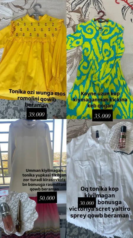 Sotiladi kiyimla