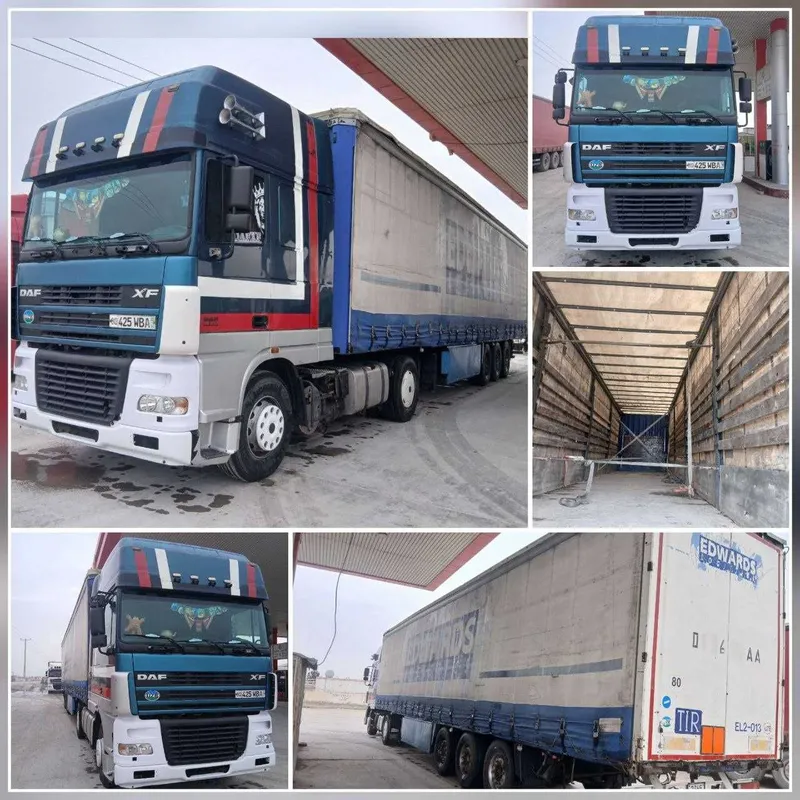 Daf 95 XF Euro3 2005-yil Pritsep KRONE 2003-yil Saf Most Utka 1