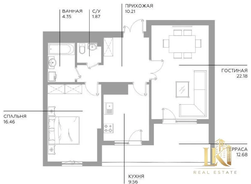 Продаётся 2-комнатная квартира-новостройка в ЖК Infinity 9