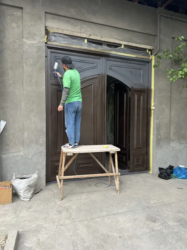 Дарвоза решётка бояш краска .