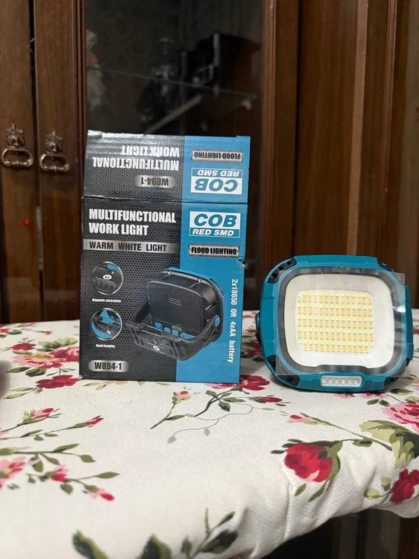 Мощный LED прожектор W894-1 COB Work Light магнит крюк аккумуляторный — фото 2
