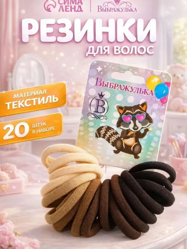 Соч учун резинкалар 20шт. 2 Соч учун резинкалар 20шт. 2