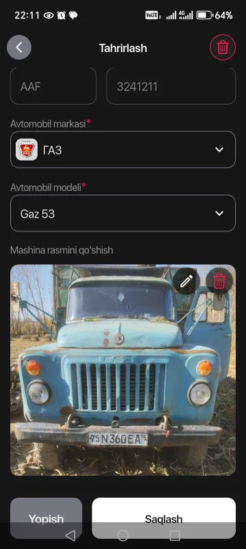 gaz 53 yili 1986 yurib ishlab turibdi. samasvak gaz 53 yili 1986 yurib ishlab turibdi. samasvak