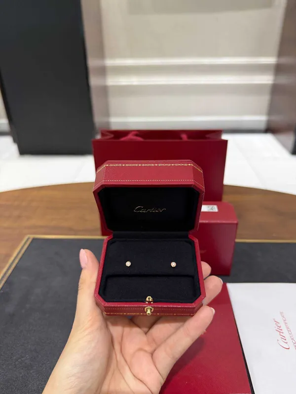NEW Серьги Cartier D’Amour rose gold mini model — фото 1
