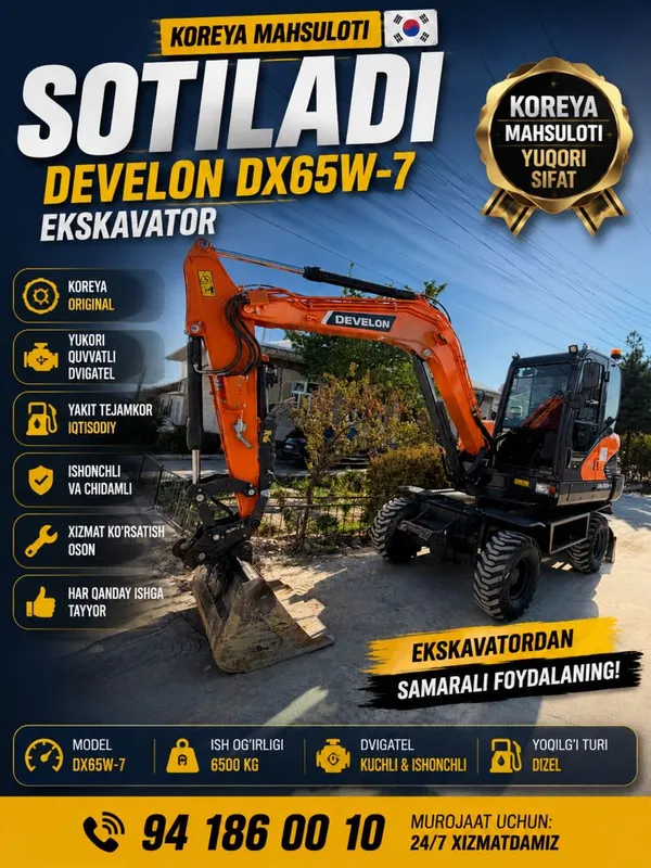 Exkavator DX 65w-7 5 Exkavator DX 65w-7 5