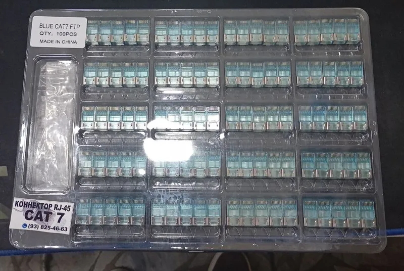Коннекторы RJ45 Cat5 cквозной, Cat6, Сat 7 — фото 1