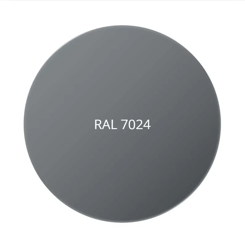 Порошковая матовая электростатическая краска (RAL 7024) 3