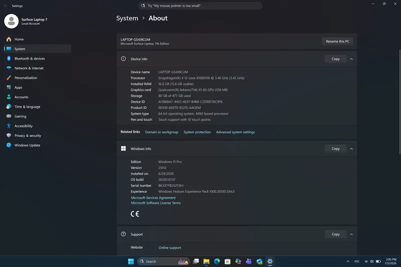 Microsoft Surface Laptop 7 6 Microsoft Surface Laptop 7 6