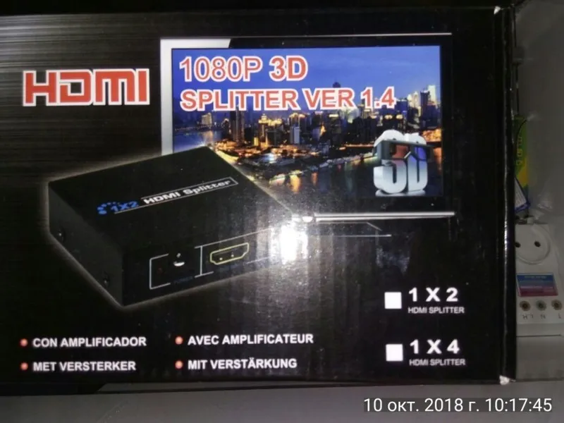 Доставка ! И по областям , Сплитер HDMI 1/4 с питанием на 5 v — фото 4