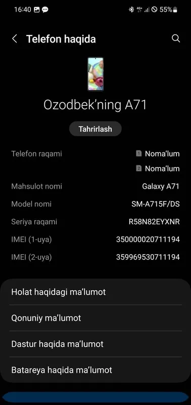 Samsung A71 в хорошем состоянии 2 Samsung A71 в хорошем состоянии 2