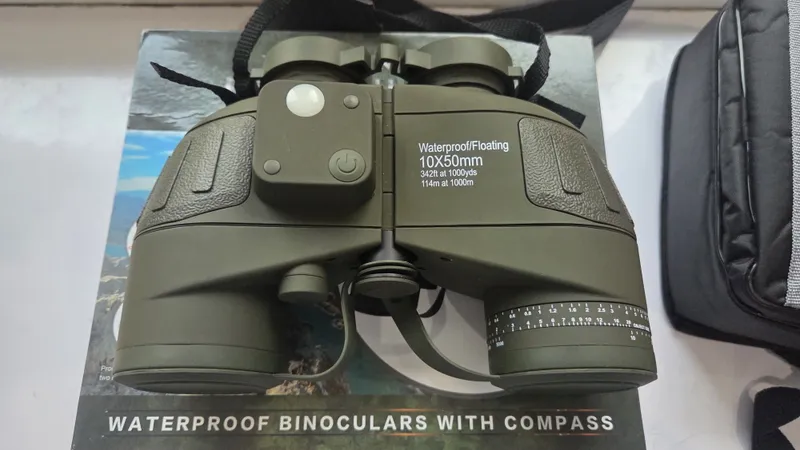 Профессиональный бинокль 10x50 с компасом и дальномером (Waterproof)