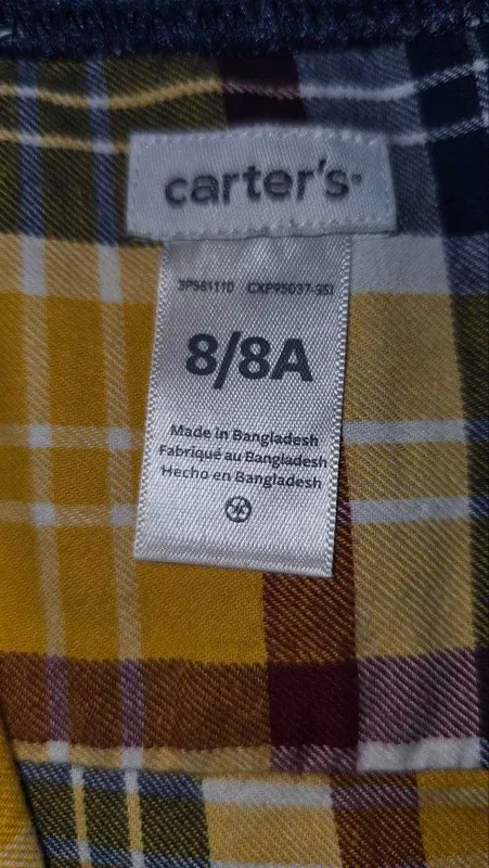 Рубашка carters на 7-8 лет — фото 1