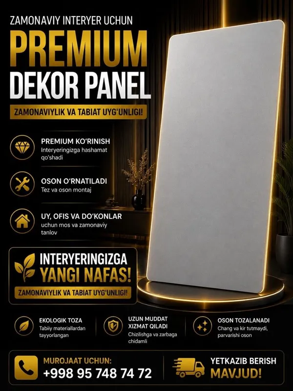 Bambuk panel | Zamonaviy ichki bezaklar | 2